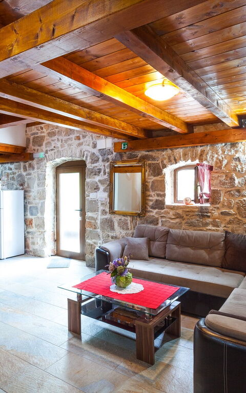 Villa Azurit: Cucina, Sala da pranzo, Soggiorno