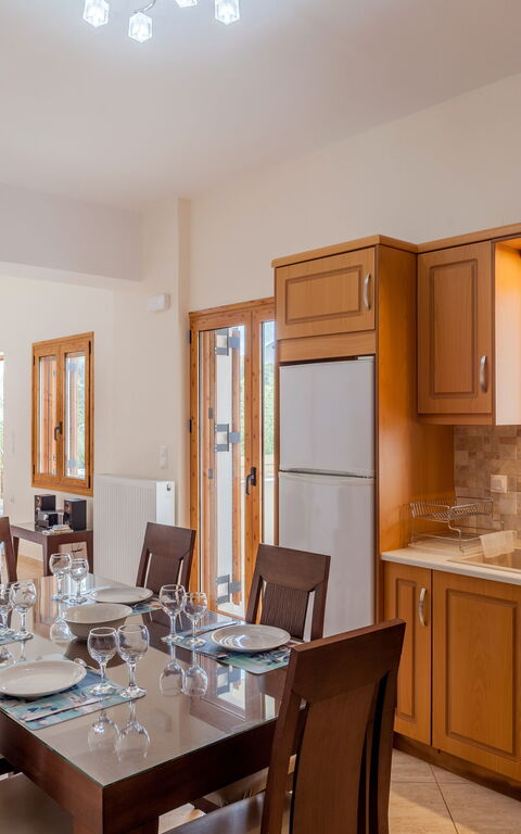 Villa Giorgos: Cucina, Sala da pranzo