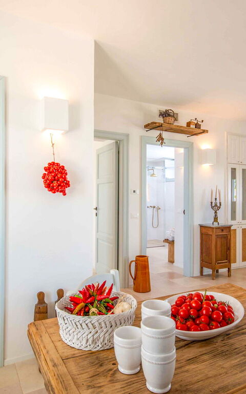 Masseria Lamacerase: Sala da pranzo, Soggiorno