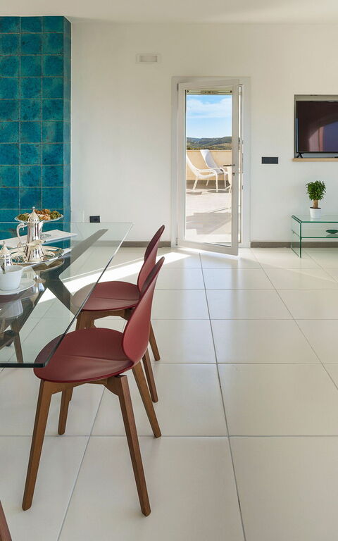 Villa Giglio Di Mare: Sala da pranzo, Soggiorno