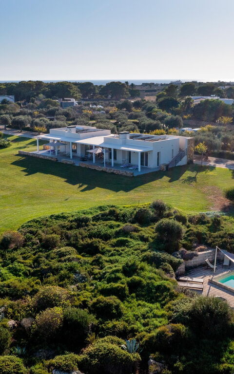 Villa Partenope: Giardino, Piscina, Vista Panoramica