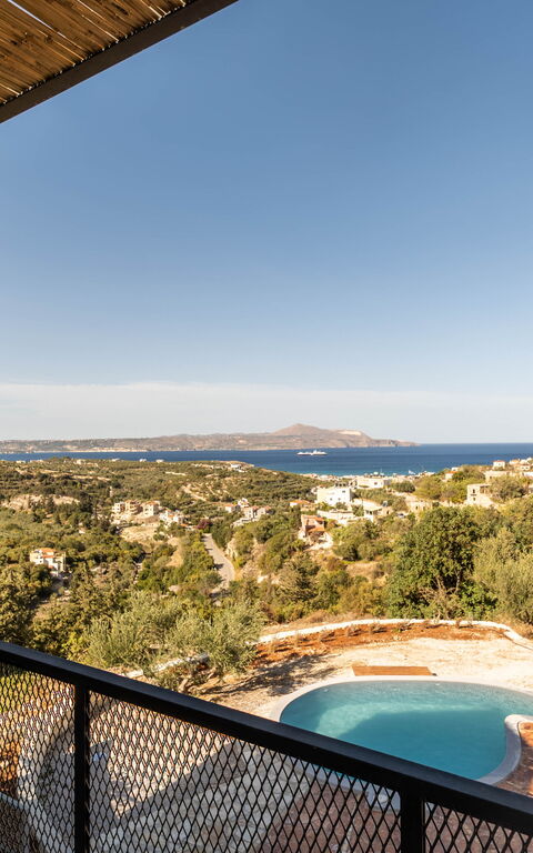 Villa Falcos: all'aperto, Balcone / Terrazza / Patio, Esterni, Piscina, Vista Panoramica