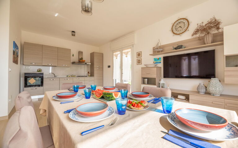 Villa Palibella: Cucina, Sala da pranzo, Soggiorno