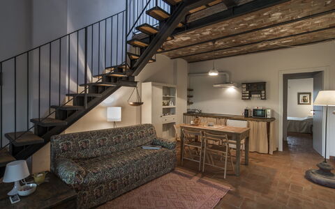 Alloggio Catola: Cucina, Sala da pranzo, Soggiorno