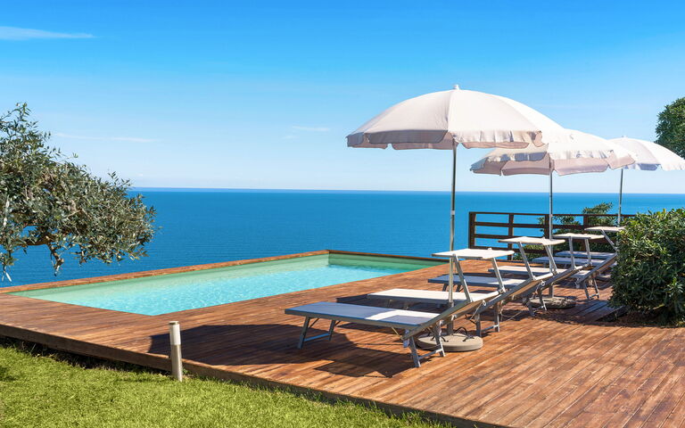 Villa Coralia: all'aperto, Esterni, Giardino, Piscina, Vista Panoramica