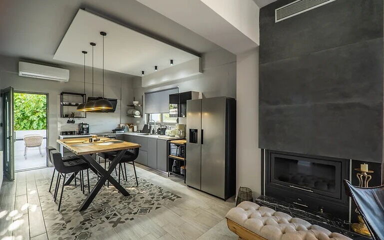 Villa Katrina: Cucina, Soggiorno