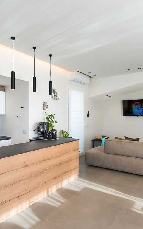 Villa Castalia: Cucina, Soggiorno