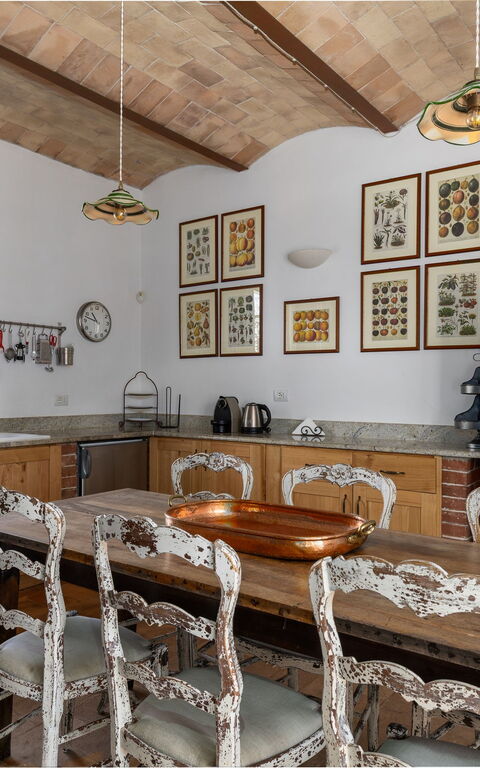 Casale Delle Mele: Cucina, Sala da pranzo