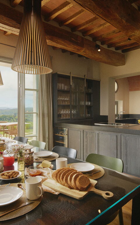 Villa Elmi: Cucina, Soggiorno