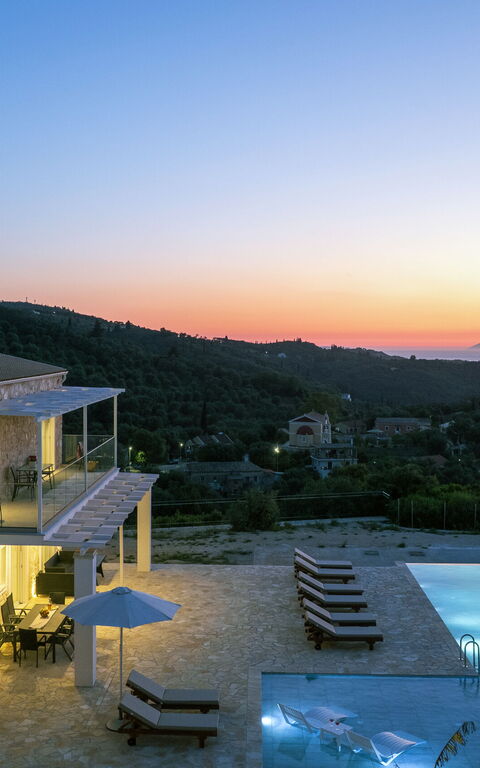 Villa Sunset: all'aperto, Piscina, Vista Panoramica