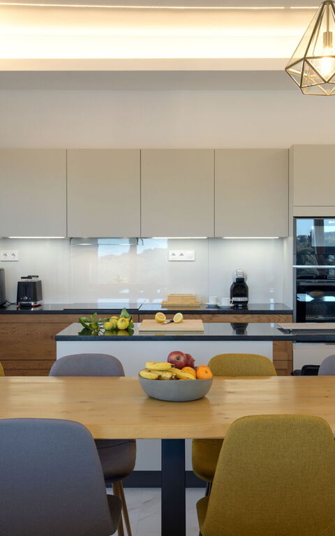 Villa Sunset: Cucina, Sala da pranzo