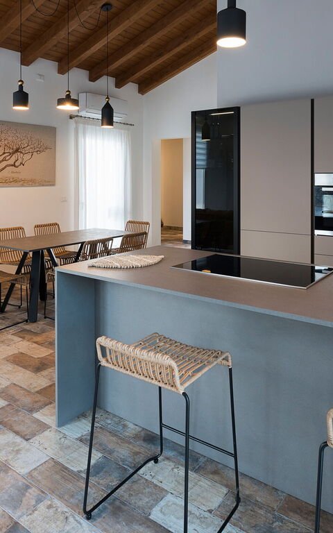 Villa Sike: Cucina, Sala da pranzo