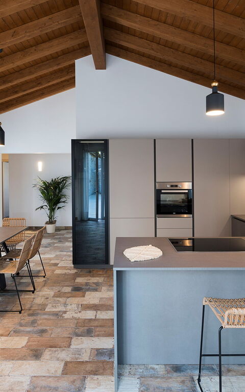 Villa Sike: Cucina, Sala da pranzo