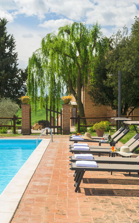 Villa la Contea: all'aperto, Esterni, Piscina