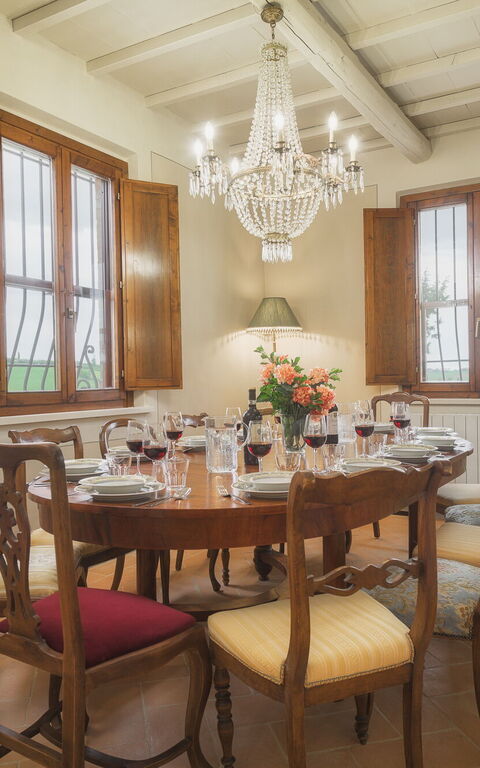 Villa la Contea: Sala da pranzo