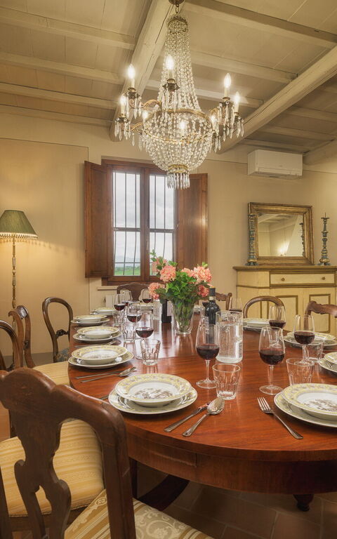 Villa la Contea: Sala da pranzo