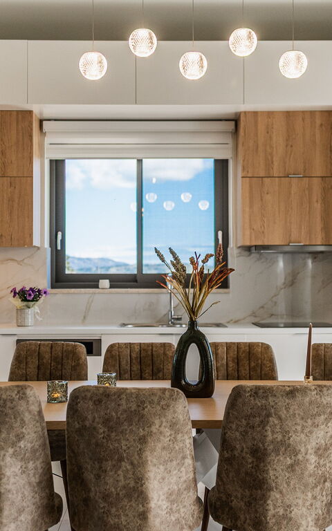 Villa Orientem Bis: Cucina, Sala da pranzo, Soggiorno