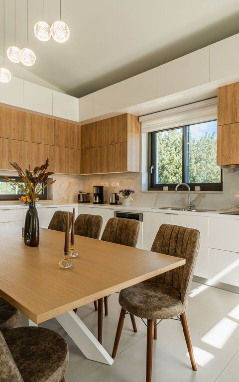 Villa Orientem Bis: Cucina, Sala da pranzo, Soggiorno