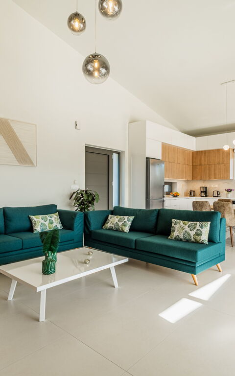 Villa Orientem Bis: Cucina, Sala da pranzo, Soggiorno