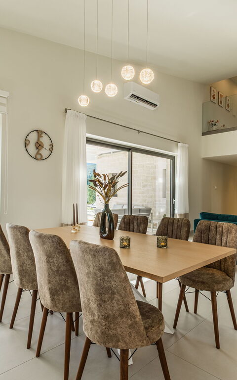 Villa Orientem Bis: Cucina, Sala da pranzo, Soggiorno