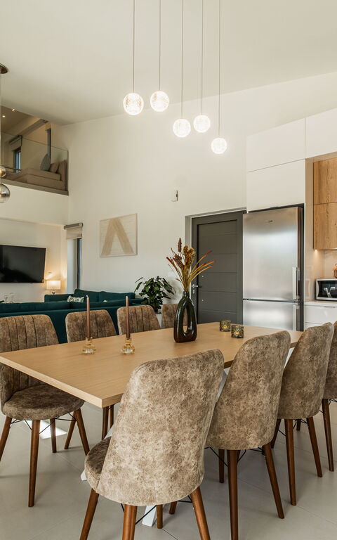 Villa Orientem Bis: Cucina, Sala da pranzo, Soggiorno