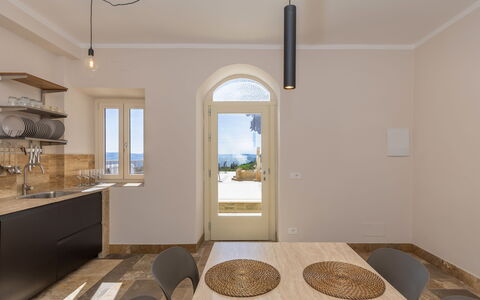 Alloggio Borgo Ariano 17: Cucina, Sala da pranzo