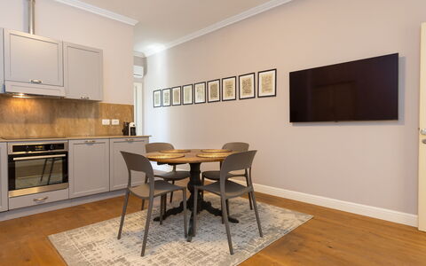 Alloggio Borgo Ariano 20: Cucina, Sala da pranzo