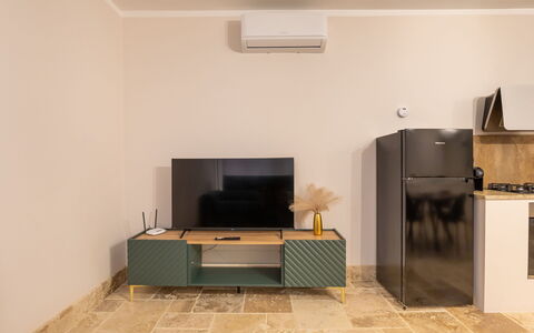 Alloggio Borgo Ariano 3: Cucina, Soggiorno