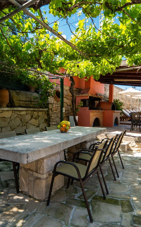 Villa Nikolas: all'aperto, Balcone / Terrazza / Patio, Esterni