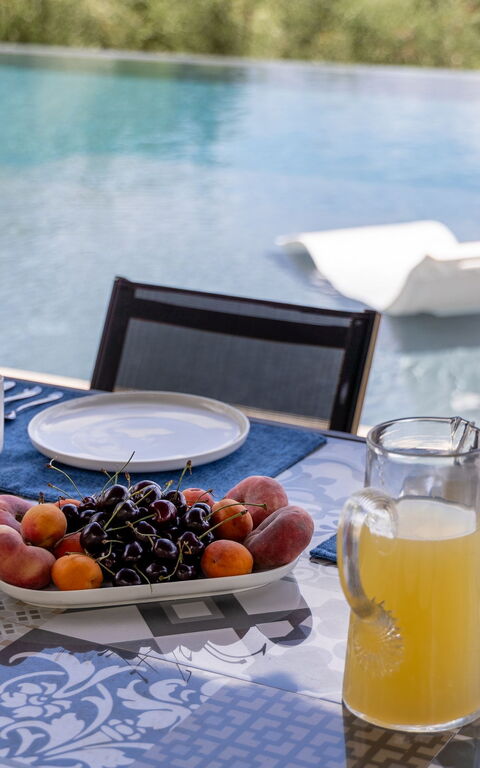 Villa Silvia: Cibo, Piscina