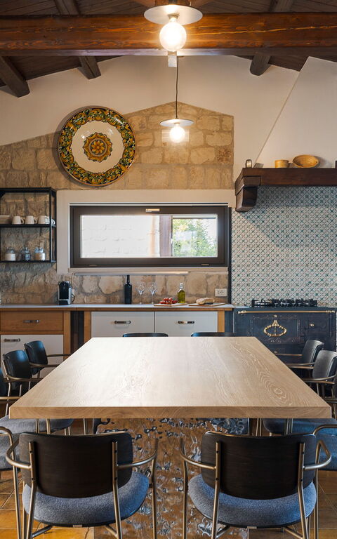 Corte Antigua: Cucina, Sala da pranzo