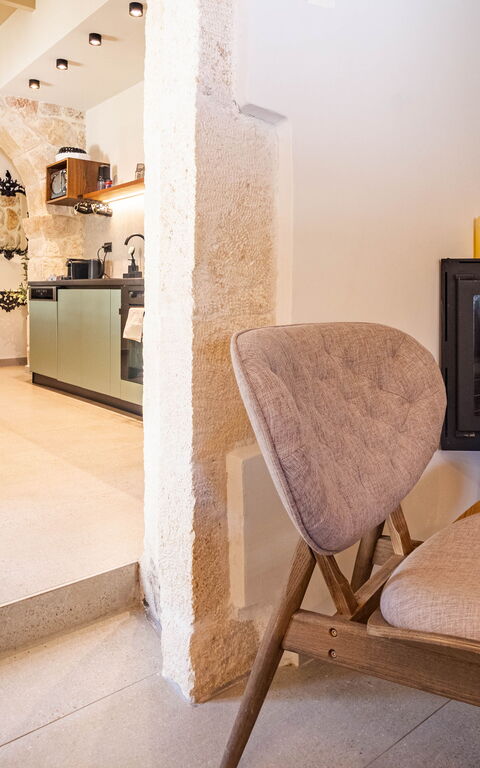 Villa Platon: Cucina, Soggiorno