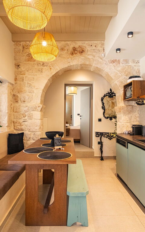 Villa Platon: Cucina, Sala da pranzo