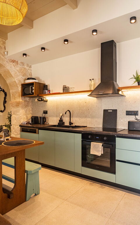 Villa Platon: Cucina, Sala da pranzo