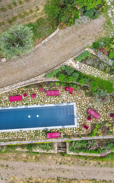 Villa Tenuta Casenuove: Piscina, Vista Panoramica