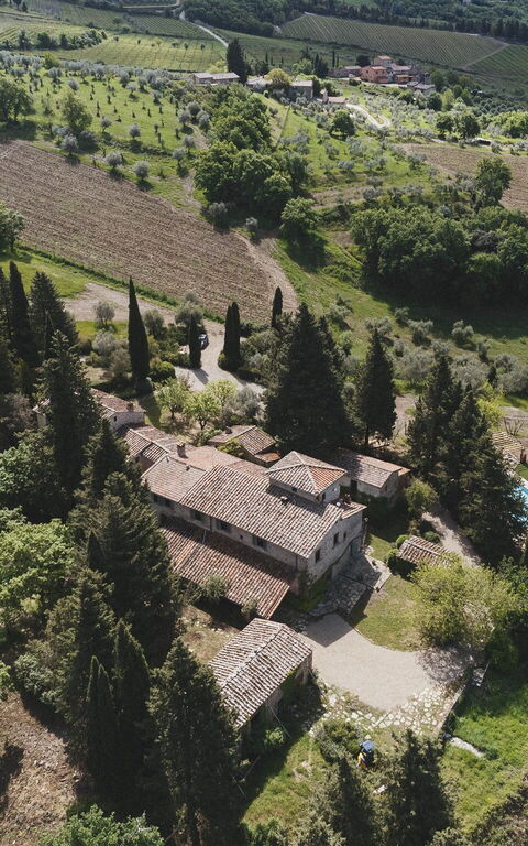 Podere Lupinati: Piscina, Vista Panoramica