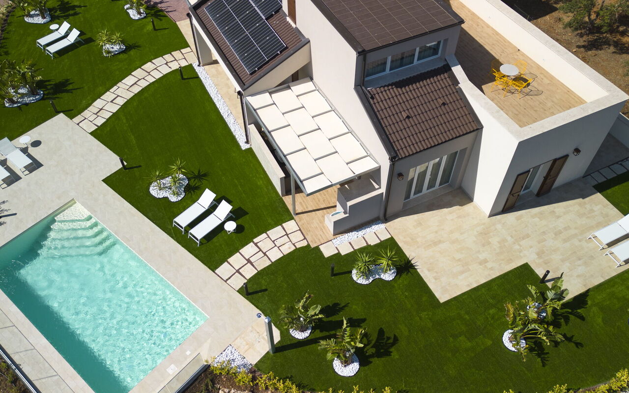 Villa Aversa: all'aperto, Balcone / Terrazza / Patio, Esterni, Giardino, Piscina