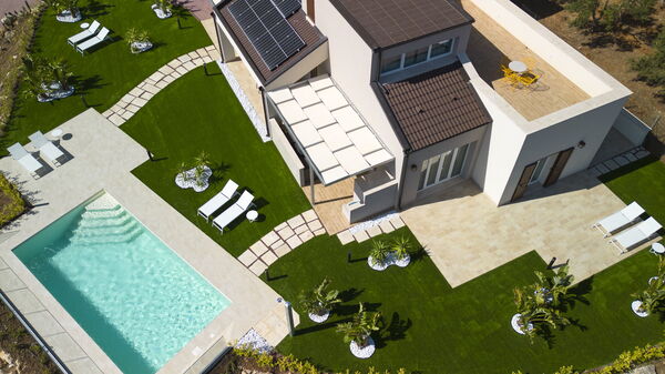 Villa Aversa: all'aperto, Balcone / Terrazza / Patio, Esterni, Giardino, Piscina