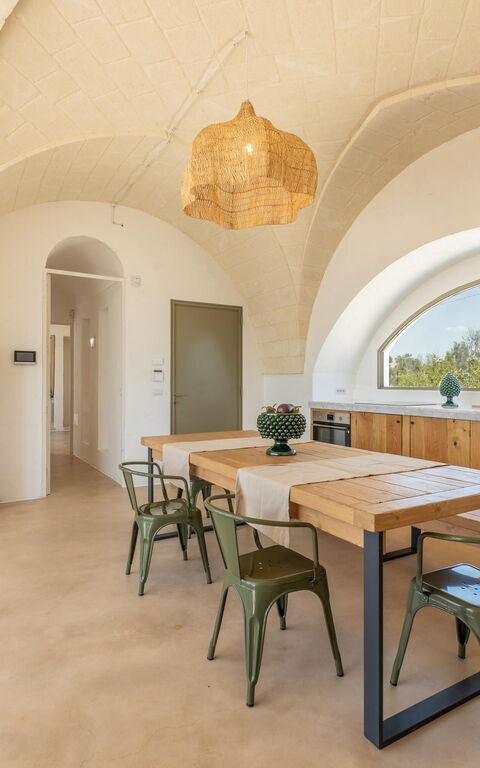 Villa Perla Del Sud: Cucina, Sala da pranzo