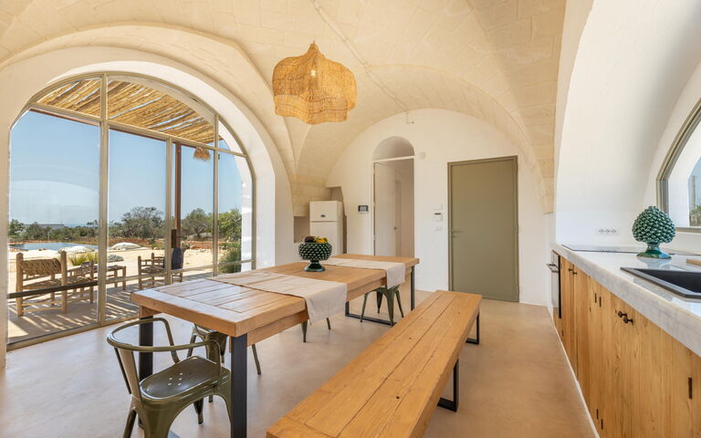 Villa Perla Del Sud: Cucina, Sala da pranzo