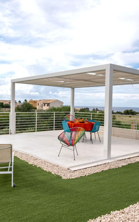 Villa Pizzolungo: all'aperto, Balcone / Terrazza / Patio