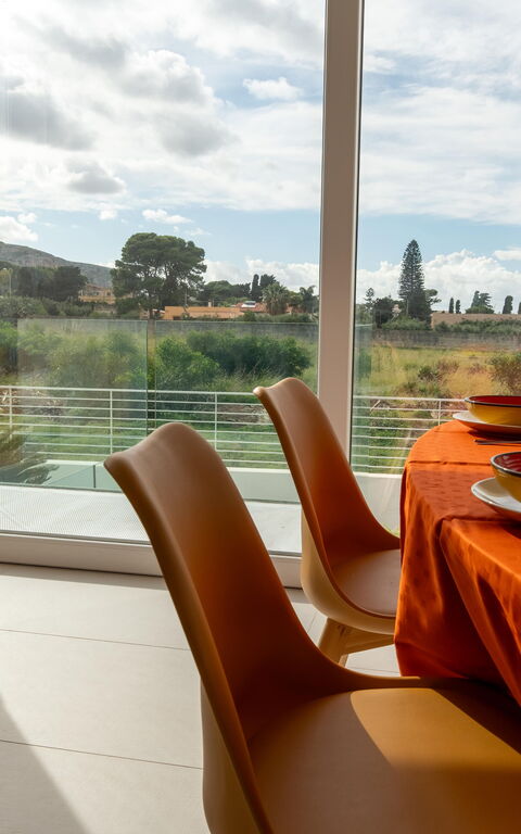 Villa Pizzolungo: Sala da pranzo, Soggiorno