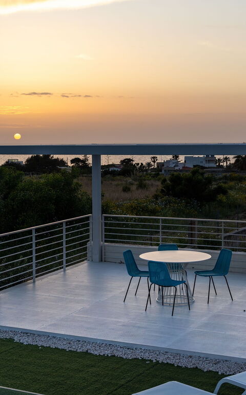 Villa Pizzolungo: Giardino, Vista Panoramica