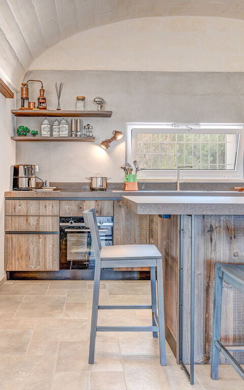 Trulli di Luccio: Cucina, Sala da pranzo