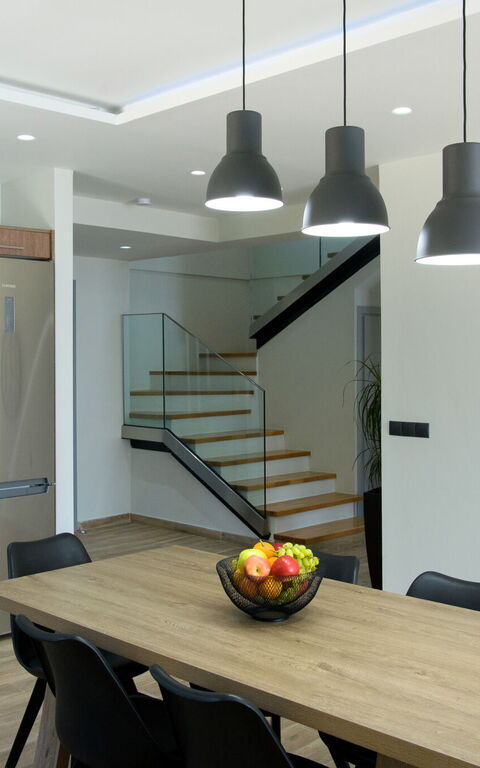 Villa Alkyoni: Cucina, Sala da pranzo