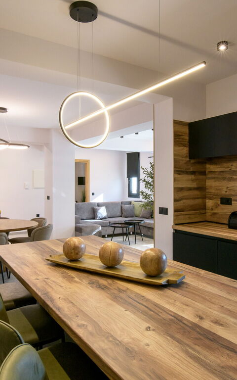 Villa Melitti: Cucina, Sala da pranzo