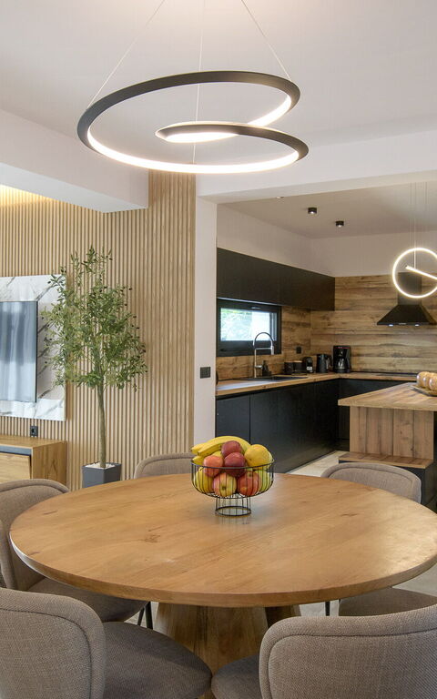 Villa Melitti: Cucina, Soggiorno