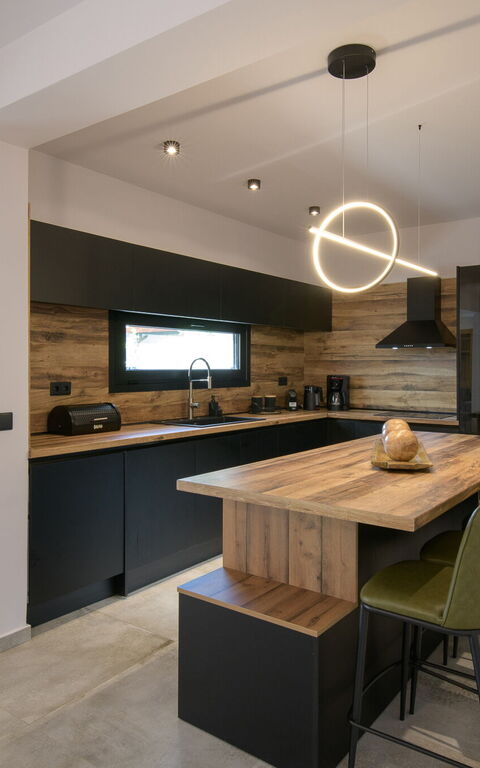 Villa Melitti: Cucina, Sala da pranzo