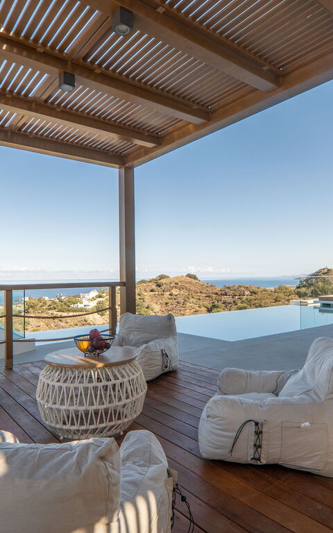 Lofos Horizon Villa: all'aperto, Balcone / Terrazza / Patio, Esterni, Piscina