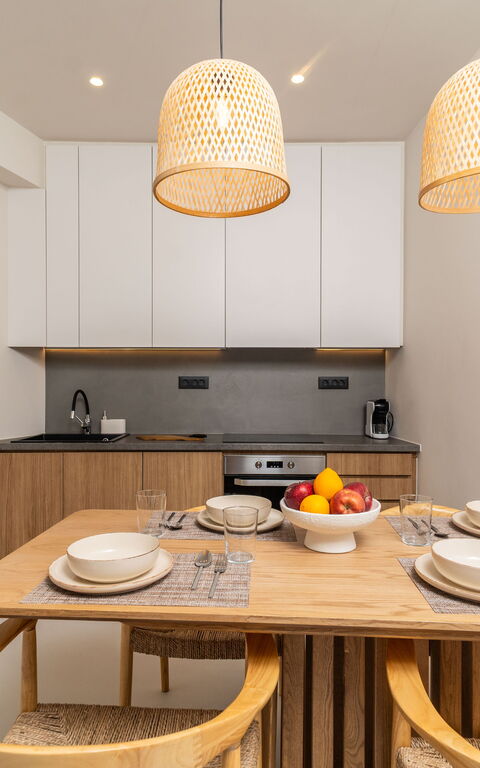 Lofos Horizon Villa: Cucina, Sala da pranzo